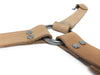 Leather "Y" Hood Strap Stainless Steel Kit