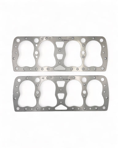 Engine Head Gasket - Pair Fel-Pro Brand Steel Clad - Ford Flathead 21 Stud V8 1932-1938