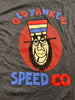 Old Yankee Uncle Sam Short Sleeve Tee Shirt - Heathered Charcoal