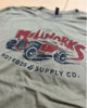 Millworks 29 Roadster Pickup Long Sleeve Tee Shirt - Military Green