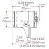 12V Powermaster PowerGEN Alternator "Shorty" 1.5" Shorter W/Lamp Terminal - 1949-1953 Ford Flatheads